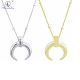 925 Silver Moon Pendant Necklace Infinity Friendship Gift