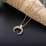 925 Silver Moon Pendant Necklace Infinity Friendship Gift