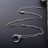 925 Silver Moon Pendant Necklace Infinity Friendship Gift