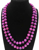 AAA+ 8mm Purple Sugilite Round Beads 36'' Necklace