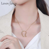 Geometric Hammered 925 Silver N Necklace Choker