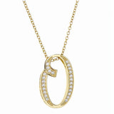 925 Silver Long Chain 6 Pendant Necklace Birthday Christmas Jewelry