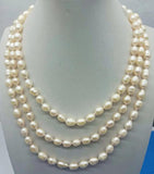 Pink Freshwater Pearl Necklace 60 Inch Ladies Jewelry Gift
