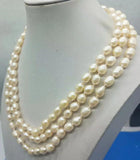 Pink Freshwater Pearl Necklace 60 Inch Ladies Jewelry Gift