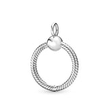 August Eternity Circle Charm Necklace Set For Womens