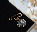 Ancient Rome Antique Coin Necklace 925 Sterling Silver Double-Sided Embo...