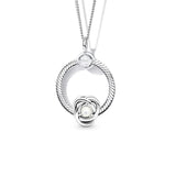 June Eternity Circle Charm Necklace Set For Womens