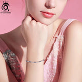 925 Silver Clear CZ Tennis Chain Necklace