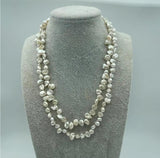 10mm Pink Keshi Reborn Pearl Necklace 17-Inch