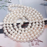 9-10mm Freshwater Pearl Sweater Chain Multilayer Necklace