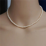 Freshwater Pearl Necklace Mini Baroque Pendant Clavicle