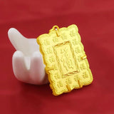 18k Plated Solid Nail Pendant Necklaces Men's Wedding