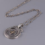 925 Silver Bamboo Link Chain Necklace Unisex Jewelry