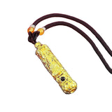 24k Golden Dragon Pendant Necklace Men Chain