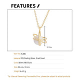 F.I.N.S Shell Pearl Long Sweater Chain Necklace Round Pendant