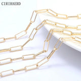 14K Plated Women's Chain DIY Necklace Bracelet Anklet Components