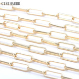 14K Plated Women's Chain DIY Necklace Bracelet Anklet Components