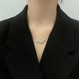 925 Sterling Silver Necklace Female Sweet Seven Lucky Plum Niche Smiley Face