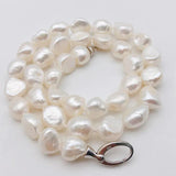 Baroque Freshwater Pearl Necklace with 925 Sterling Silver Clasp
