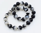 Natural Agate Round 14mm Necklace Beads