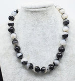 Natural Agate Round 14mm Necklace Beads