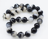 Natural Agate Round 14mm Necklace Beads
