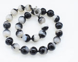 Natural Agate Round 14mm Necklace Beads