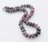 Pink Rhodonite Roundel Necklace 18 inch