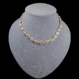 Freshwater Pearl Keshi Baroque Necklace 17inch