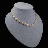 Freshwater Pearl Keshi Baroque Necklace 17inch