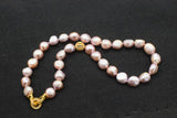 Purple Baroque 10-13mm Freshwater Pearl Necklace 18 inch