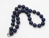 Lapis Lazuli Round 14mm Necklace 18-inch Beads Nature