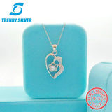 Micro Inlaid Zircon 925 Sterling Silver Full Diamond Pendant Necklace