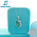 Micro Inlaid Zircon 925 Sterling Silver Full Diamond Pendant Necklace