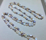 Baroque Pearl Necklace Multicolor Freshwater Long Jewelry
