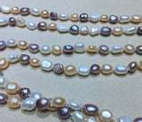 Baroque Pearl Necklace Multicolor Freshwater Long Jewelry