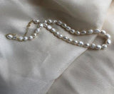 Baroque Freshwater Pearl Necklace Chain Clasp Fine Women Gift
