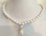 Bright Natural South Sea Shell Pearl Necklace