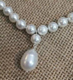 Bright Natural South Sea Shell Pearl Necklace