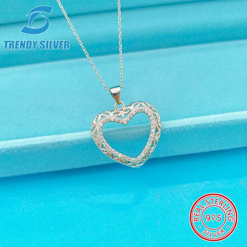 925 Silver Love Necklace for Women