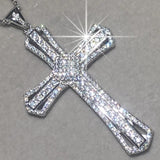 925 Silver Bible Jesus Cross Pendant Necklace