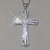925 Silver Bible Jesus Cross Pendant Necklace