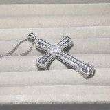 925 Silver Bible Jesus Cross Pendant Necklace