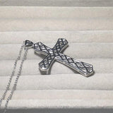 925 Silver Bible Jesus Cross Pendant Necklace