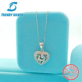 S925 Silver Love Necklace Women's Clavicle Chain