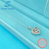 S925 Silver Love Necklace Women's Clavicle Chain