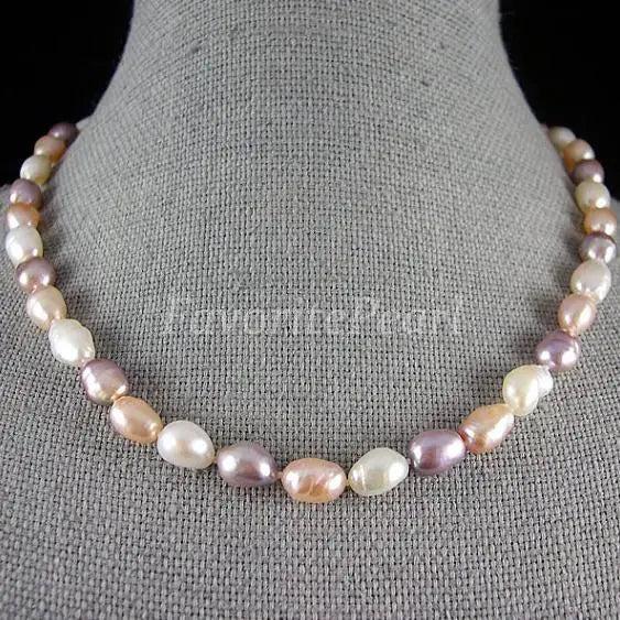 Arrival Pearl Necklace Mixes Natural Freshwater Pearl Wedding Jewelry