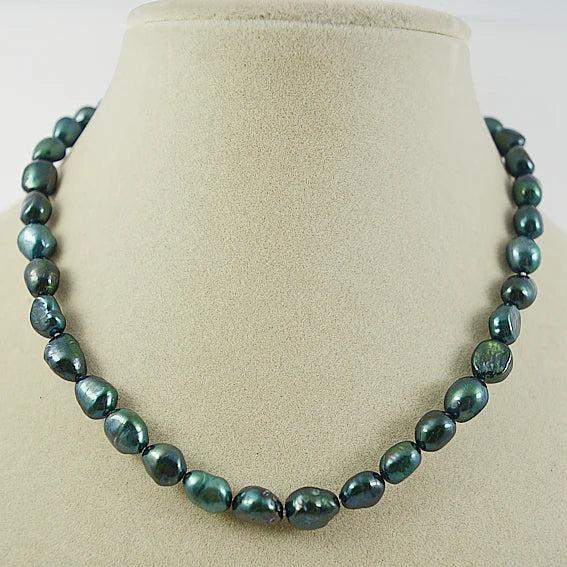 Baroque Freshwater Pearl Choker Necklace Heart Clasp