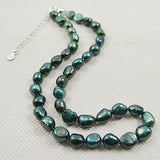 Baroque Freshwater Pearl Choker Necklace Heart Clasp