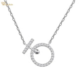 925 Silver Sapphire Gemstone Pendant Necklace